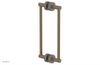 JOLIE - 12" Double Sided Shower Pull with "Light Blue" Accents 222-93-12