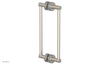 JOLIE - 12" Double Sided Shower Pull with "Light Blue" Accents 222-93-12