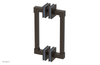 JOLIE - 8" Double Sided Shower Pull with "Light Blue" Accents 222S-93-08