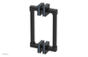 JOLIE - 8" Double Sided Shower Pull with "Light Blue" Accents 222S-93-08