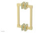 JOLIE - 8" Double Sided Shower Pull with "Turqoise" Accents 222S-93-08