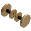 Rubinet Shower Door Knob (set) Satin Gold