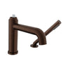 Baril 2-piece tub filler with hand shower (without handle)