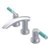 Rubinet Widespread Lav. Set. (less drain) Satin Chrome