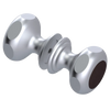 Rubinet Shower Door Knob (set) Satin Chrome