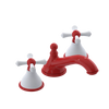 Rubinet Widespread Lav. Set. (less drain) Red
