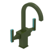 Rubinet Single Hole Dual Handle Lav. Set. (less drain) Green Envy