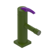 Rubinet Single Control Bidet Fitting (less drain) Green Envy