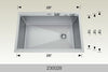 Bosco 230028 28" Stainless Steel Undermount Workstation Kitchen Sink