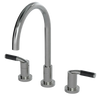 Rubinet Widespread Kitchen Set Satin Nickel
