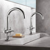Grohe Atrio New Single Hole Two-Handle L-Size Bathroom Faucet, 1.2 Gpm