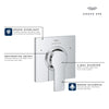 Grohe Allure New 3-Way Diverter Valve Trim - Golzar Home