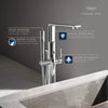 Allure New Single-Handle Freestanding Tub Faucet With 1.75 Gpm Hand Shower - Golzar Home