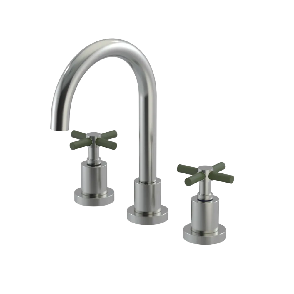 Rubinet Widespread Lav. Set. (less drain) Satin Nickel