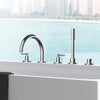 Grohe Atrio New 5-Hole 2-Handle Deck Mount Roman Tub Faucet With 1.75 Gpm Hand Shower