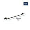 GROHE Essentials Cube 24" Towel Bar – 40509