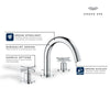 Grohe Atrio New 8-Inch Widespread 2-Handle S-Size Bathroom Faucet, 1.2 Gpm
