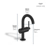 Grohe Atrio New Single Hole Single-Handle M-Size Bathroom Faucet, 1.2 GPM