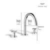 Grohe Atrio New 3-Hole 2-Handle Deck Mount Roman Tub Faucet