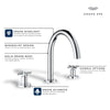 Grohe Atrio New 3-Hole 2-Handle Deck Mount Roman Tub Faucet