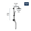 Grohe 25" Euphoria Shower System, 9.5 L/min (2.5 gpm)