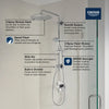 Grohe 25" Euphoria Shower System, 9.5 L/min (2.5 gpm)