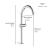 Grohe Atrio New Single Hole Single-Handle Deck Mount Vessel Sink Faucet,1.2 Gpm