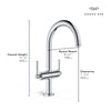 Grohe Atrio New Single Hole Two-Handle L-Size Bathroom Faucet, 1.2 Gpm