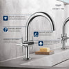 Grohe Atrio New Single Hole Two-Handle M-Size Bathroom Faucet, 1.2 Gpm