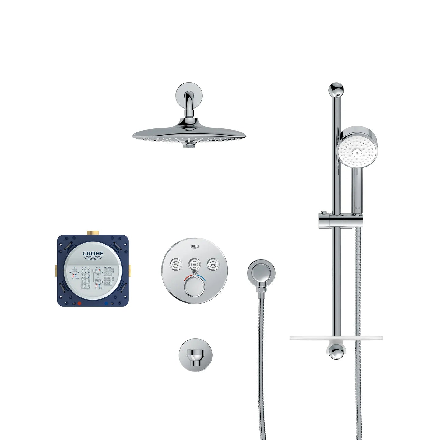 Grohe Euphoria SmartControl Thermostatic Triple Function Shower Kit