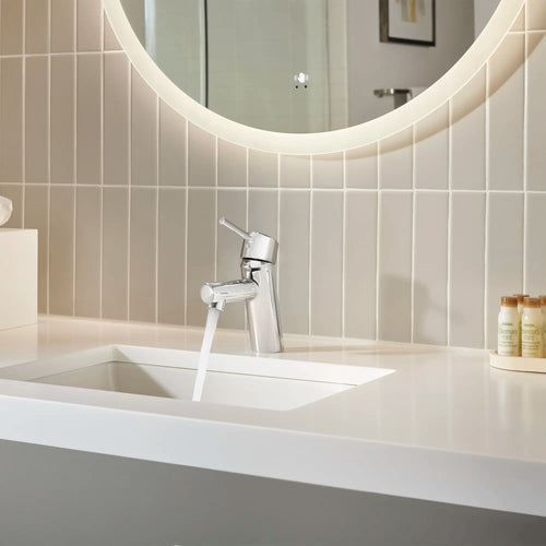 Concetto™ Single Hole Single-Handle S-Size Bathroom Faucet 1.2 Gpm Less Drain - Golzar Home