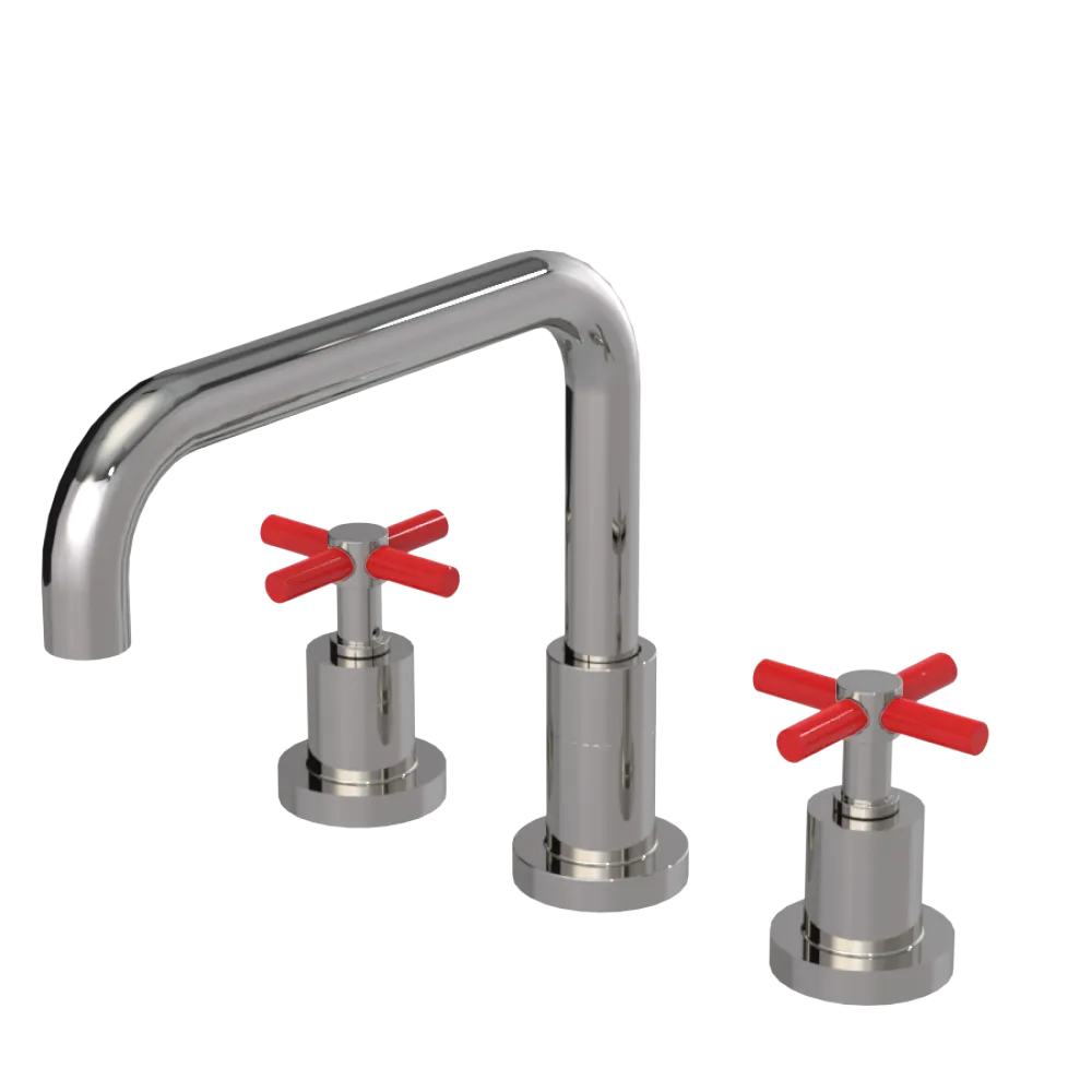 Rubinet Widespread Kitchen Set Polished Nickel
