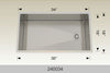 Bosco 240034 34" Stainless Steel Undermount Kitchen Sink