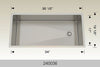 Bosco 240036 36" Stainless Steel Undermount Kitchen Sink