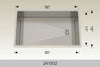 Bosco 241932 32" Stainless Steel Double Bowl Kitchen Sink
