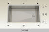 Bosco 241934 34" Stainless Steel Double Bowl Kitchen Sink