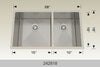 Bosco 242818 Stainless Steel Double Bowl Kitchen Sink