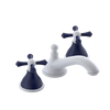 Rubinet Widespread Lav. Set. (less drain) White