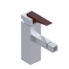Rubinet Single Control Bidet Fitting (less drain) Satin Chrome