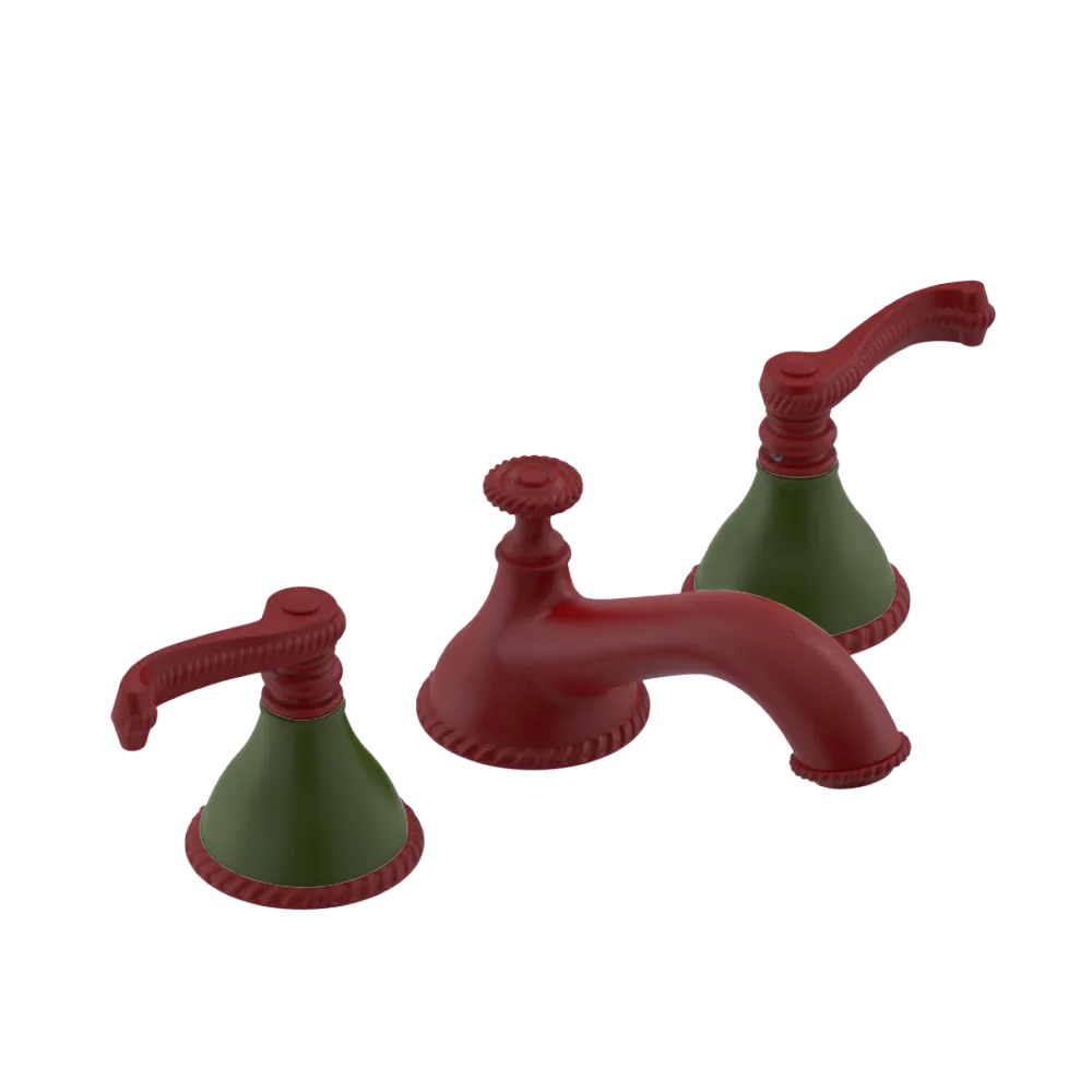 Rubinet Widespread Lav. Set. (less drain) Maroon