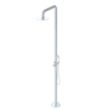 Rubinet Pressure Balance Outdoor Shower with Hand Held Shower & 10" Shower Head - 304 Stainless Steel White