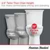 American Standard Cadet® PRO Two-Piece 1.28 gpf/4.8 Lpf Extra Tall Height Elongated Right-Hand Trip Lever Toilet Less Seat