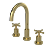Rubinet Widespread Kitchen Set with LaSalle Spout Natural Brass