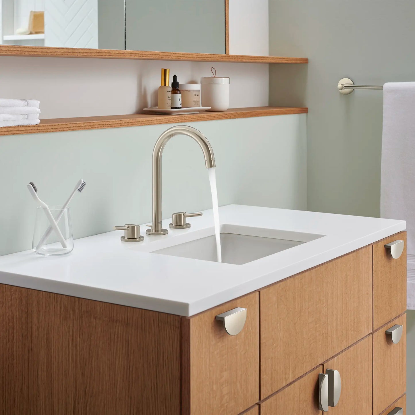 Concetto™ 8" Widespread 2-Handle L-Size Bathroom Faucet 1.2 Gpm - Golzar Home