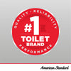 American Standard Colony®3 Two-Piece 1.28 gpf/4.8 Lpf Standard Height Round-Front Toilet Less Seat
