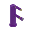 Rubinet Single Control Bidet Fitting (less drain) Purple Haze