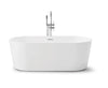 Harmony Matte White 59" x 30" Freestanding Bathtub - FBH5930
