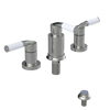 Rubinet Bidet Fitting with Spray, Diverter, and Vacum Breaker (Less Drain) Satin Nickel