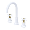 Rubinet Widespread Kitchen Set with LaSalle Spout White