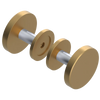 Rubinet Shower Door Knob (set) Satin Gold